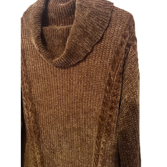 Isabel Maternity by Ingrid & Isabel brown cowl neck sweater size XL - Picture 5 of 7